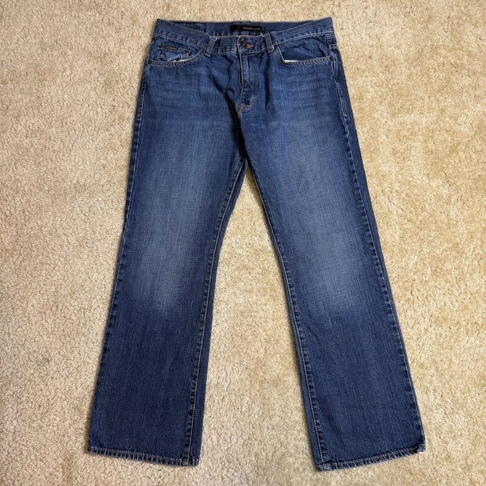 Calvin Klein Jeans Mens 33x30 Blue Bootcut Denim Pants‎ Cotton Y2K